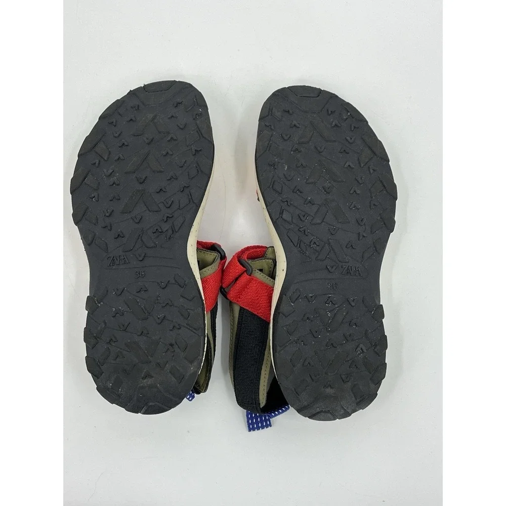 Zara Multicolored Strappy Sandals Boys Kids Shoes Size 36 US Size 5